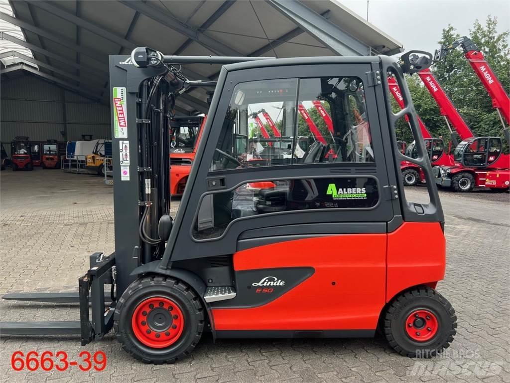 Linde E 50 HL 01 El gaffeltrucks