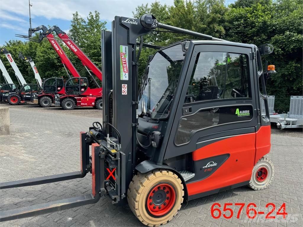 Linde E 50 HL 01 El gaffeltrucks