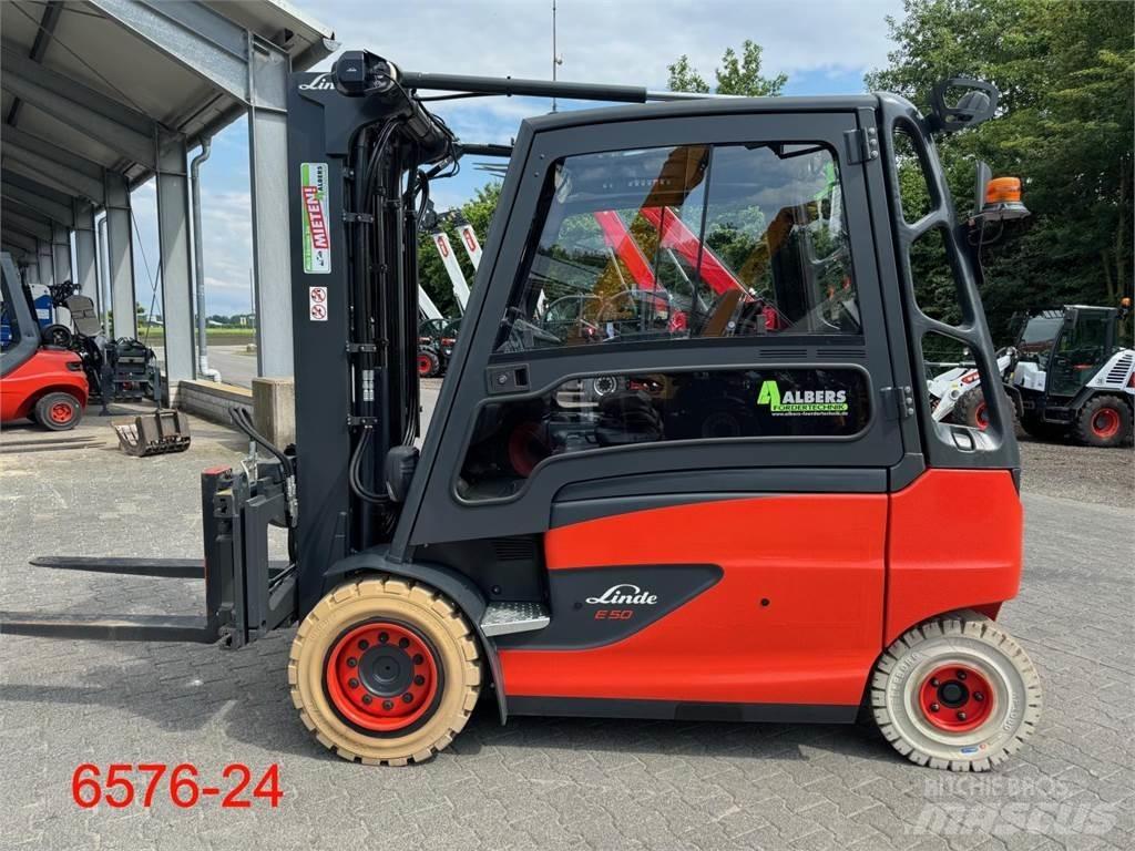 Linde E 50 HL 01 El gaffeltrucks