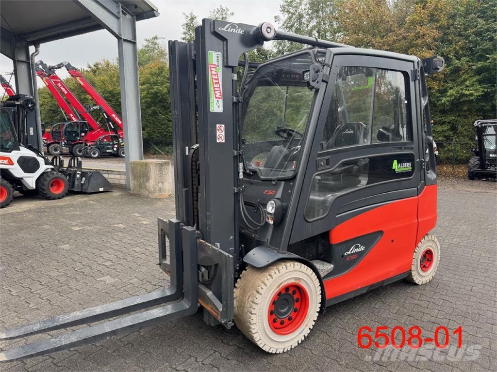 Linde E 50 HL 01 El gaffeltrucks
