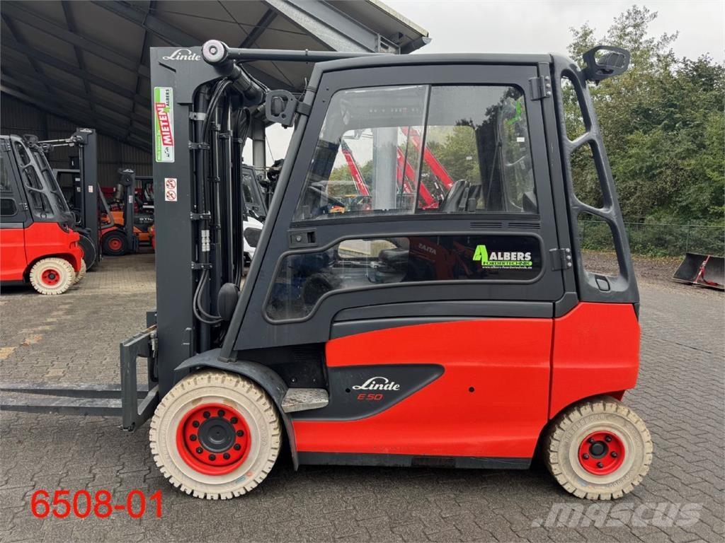 Linde E 50 HL 01 El gaffeltrucks