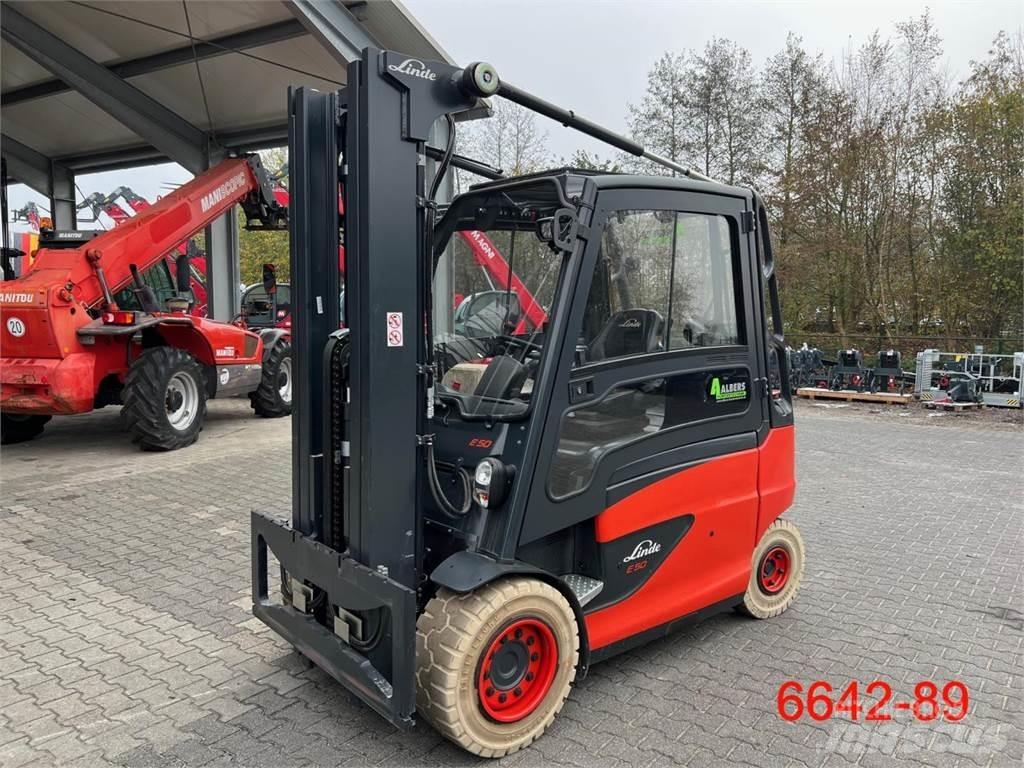 Linde E 50 HL 01 El gaffeltrucks