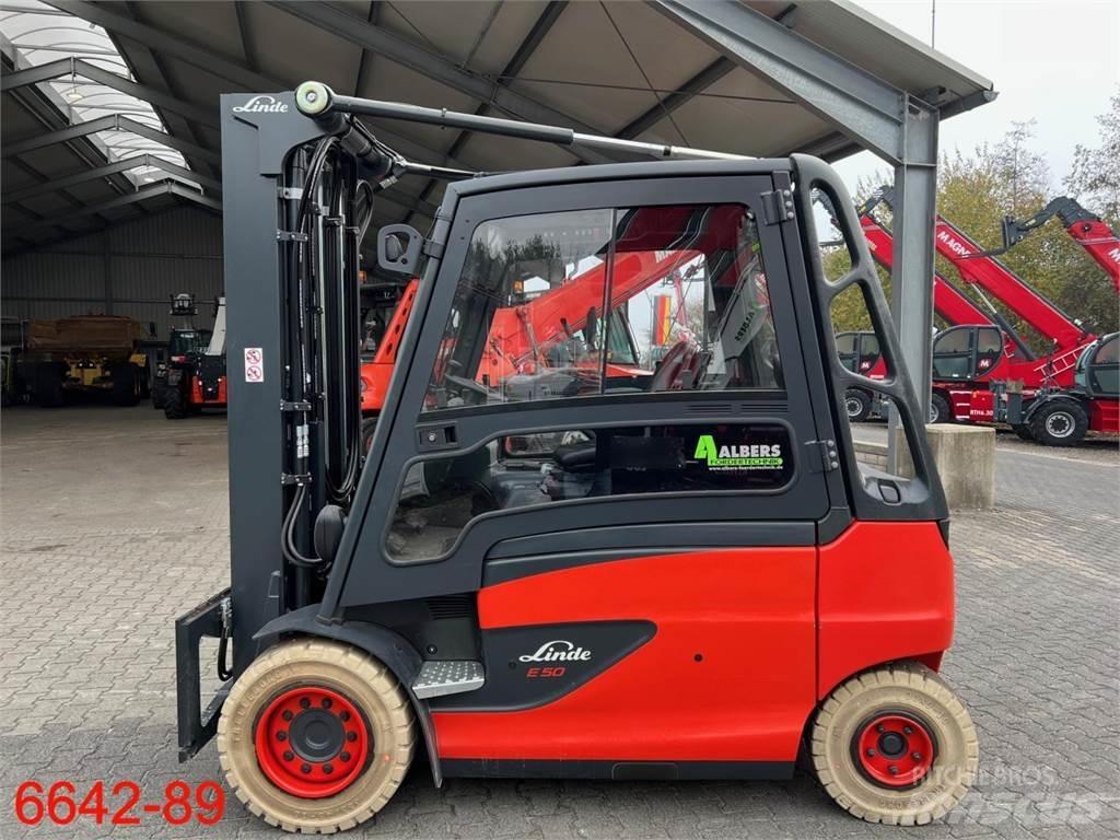 Linde E 50 HL 01 El gaffeltrucks