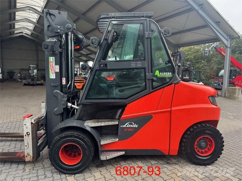 Linde E 80-01 / 900 El gaffeltrucks