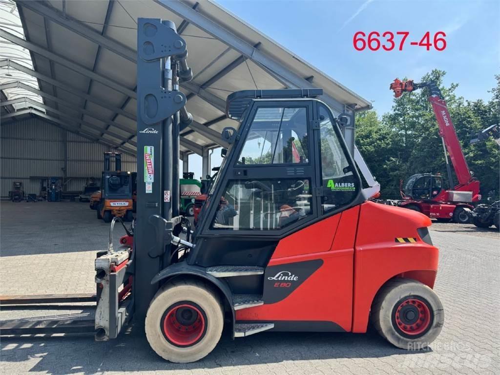 Linde E 80 - 01 / 900 El gaffeltrucks