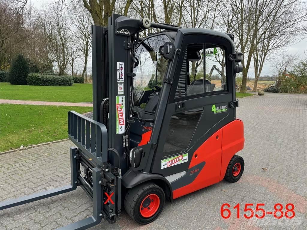 Linde H 20 T 01 LPG gaffeltrucks