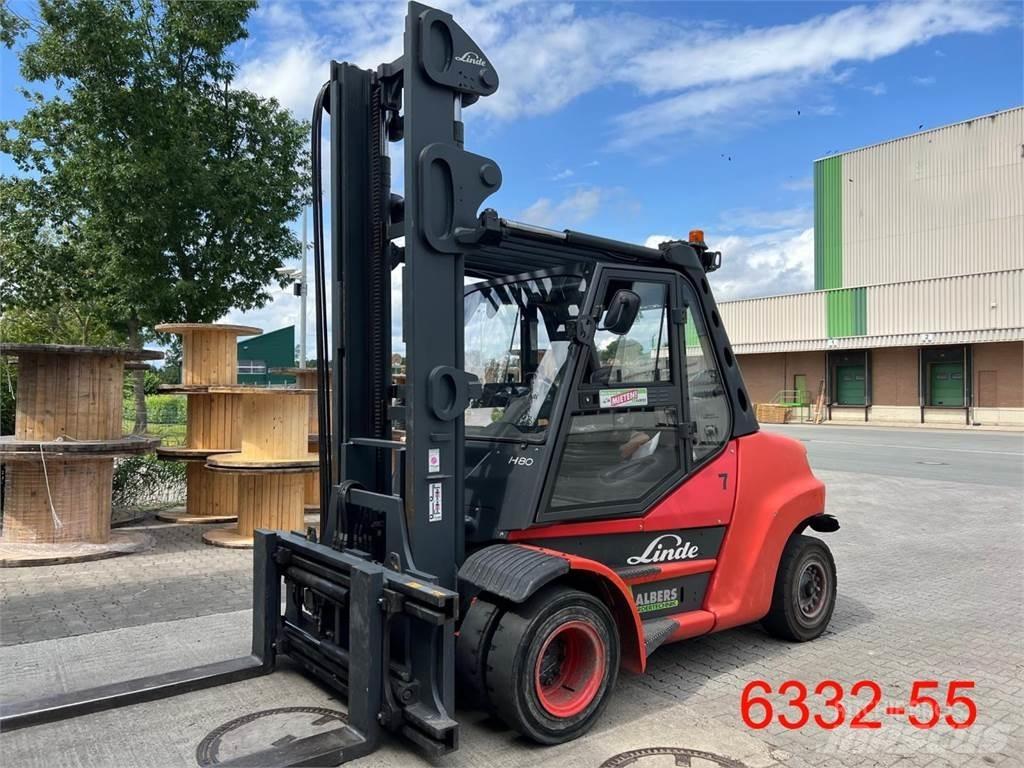 Linde H 80 D 02 900 Diesel gaffeltrucks