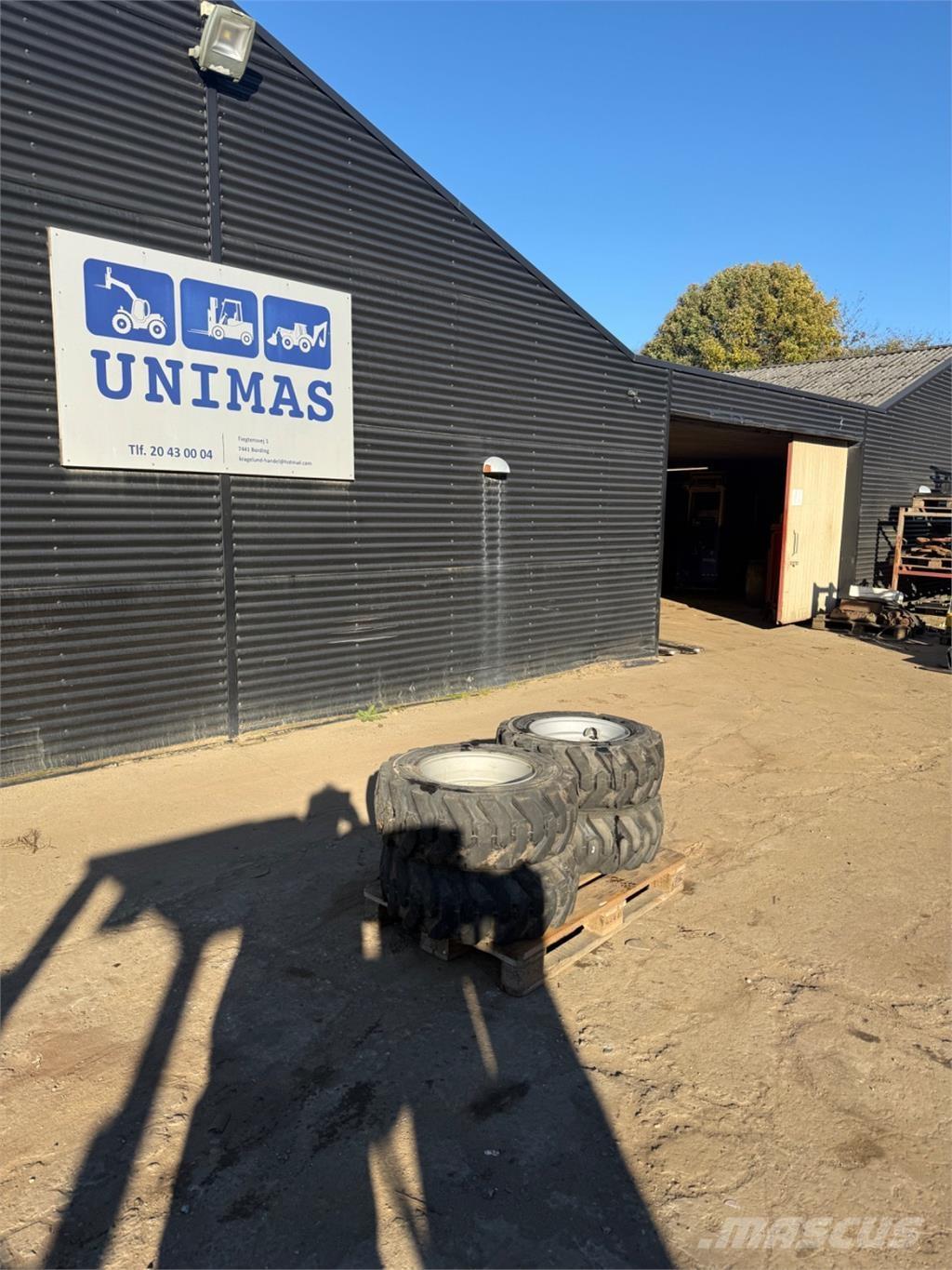  10-16.5 Dæk, hjul og fælge