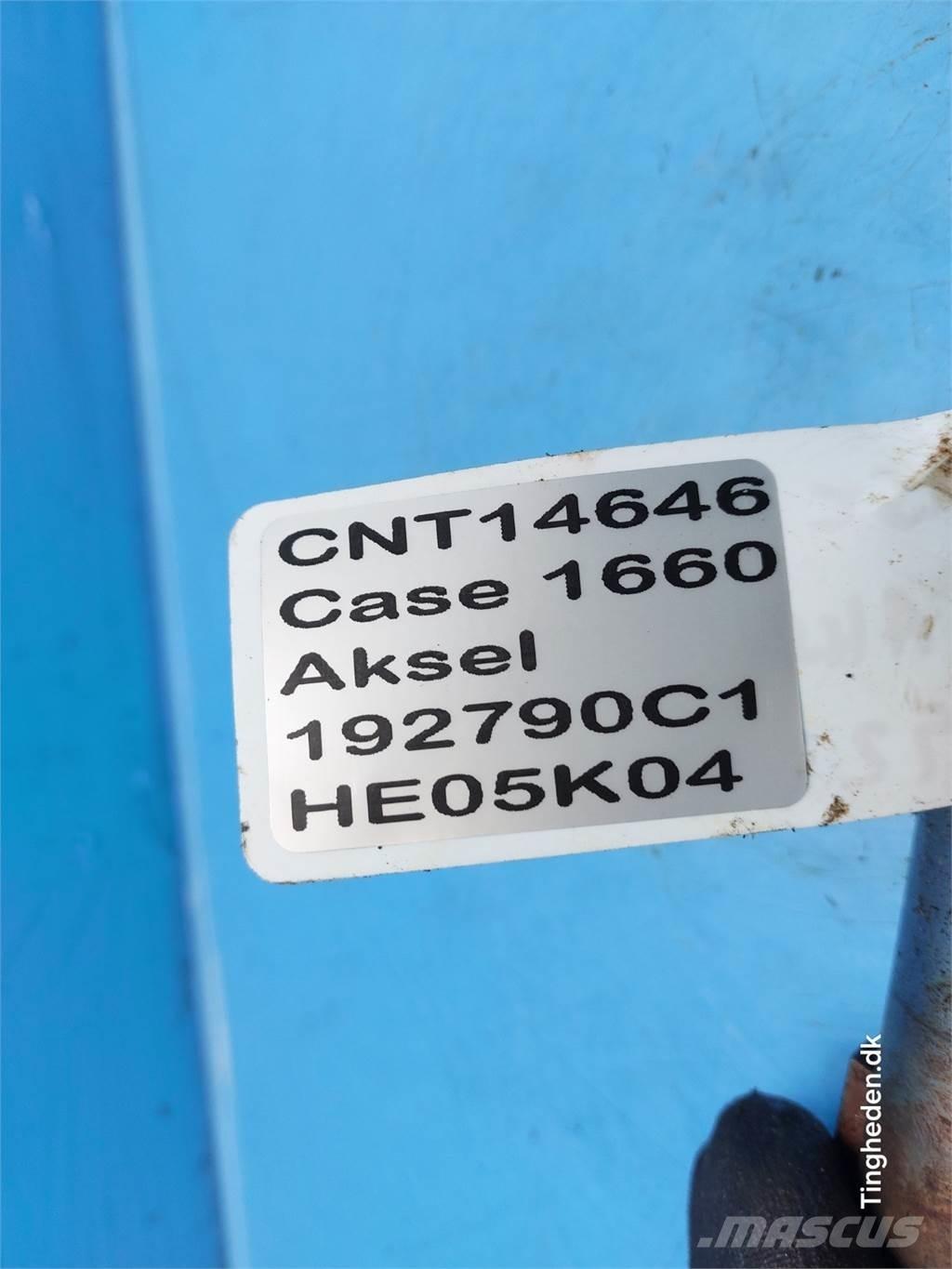 CASE 1660 Tilbehør til mejetærskere