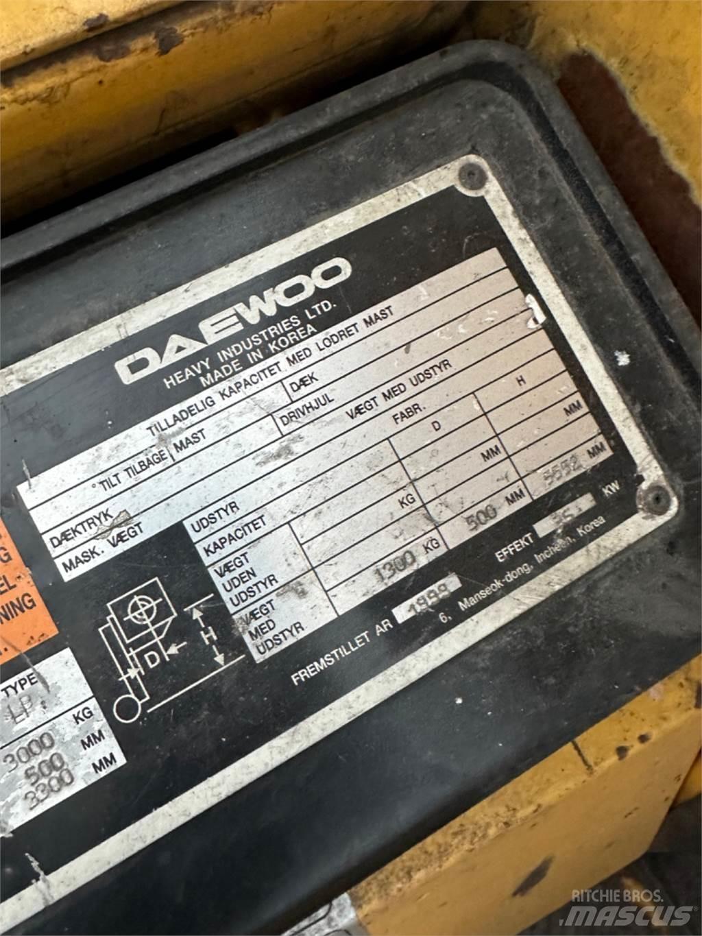 Daewoo G30E LPG gaffeltrucks