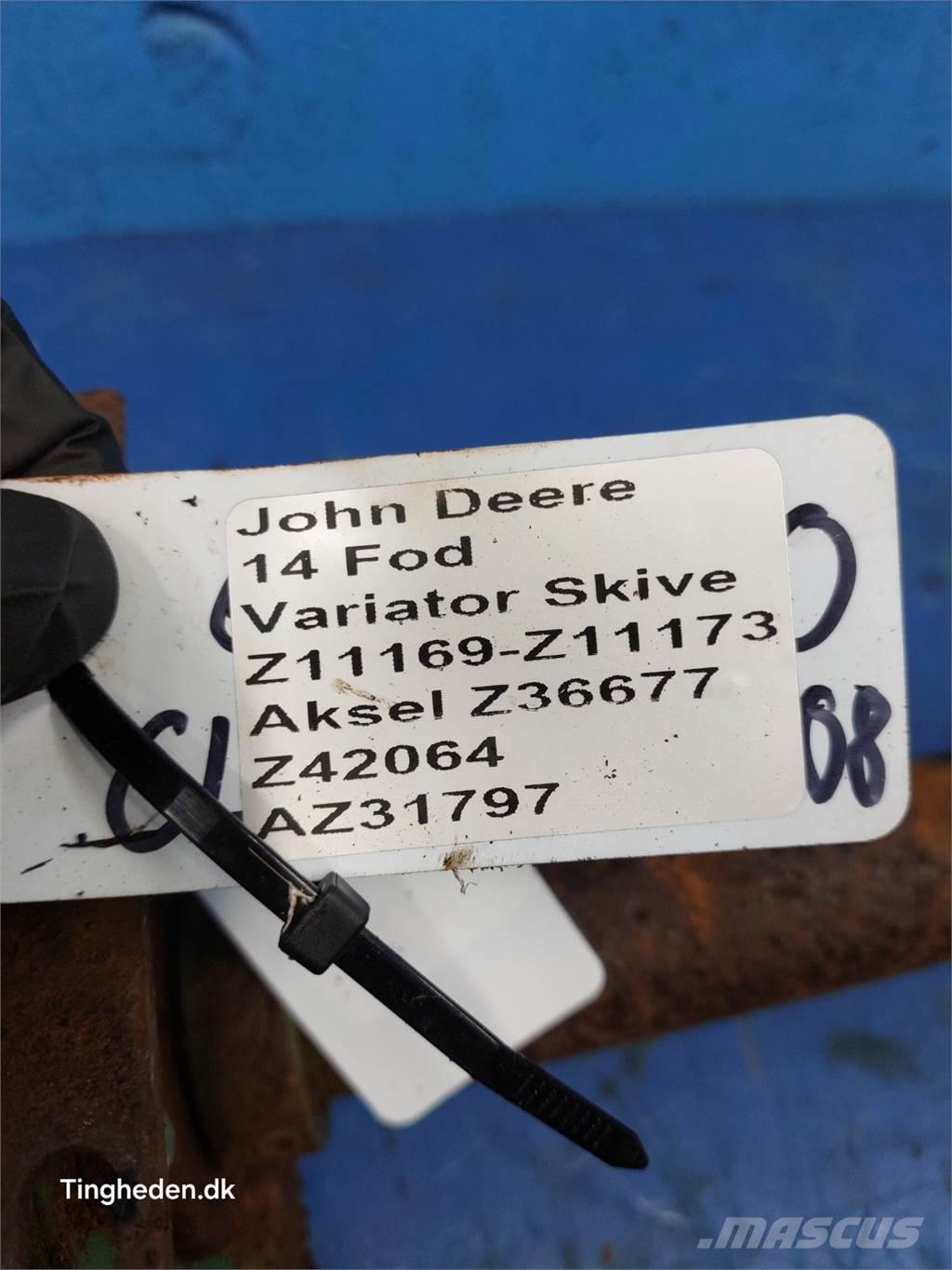 John Deere 1000 Tilbehør til mejetærskere