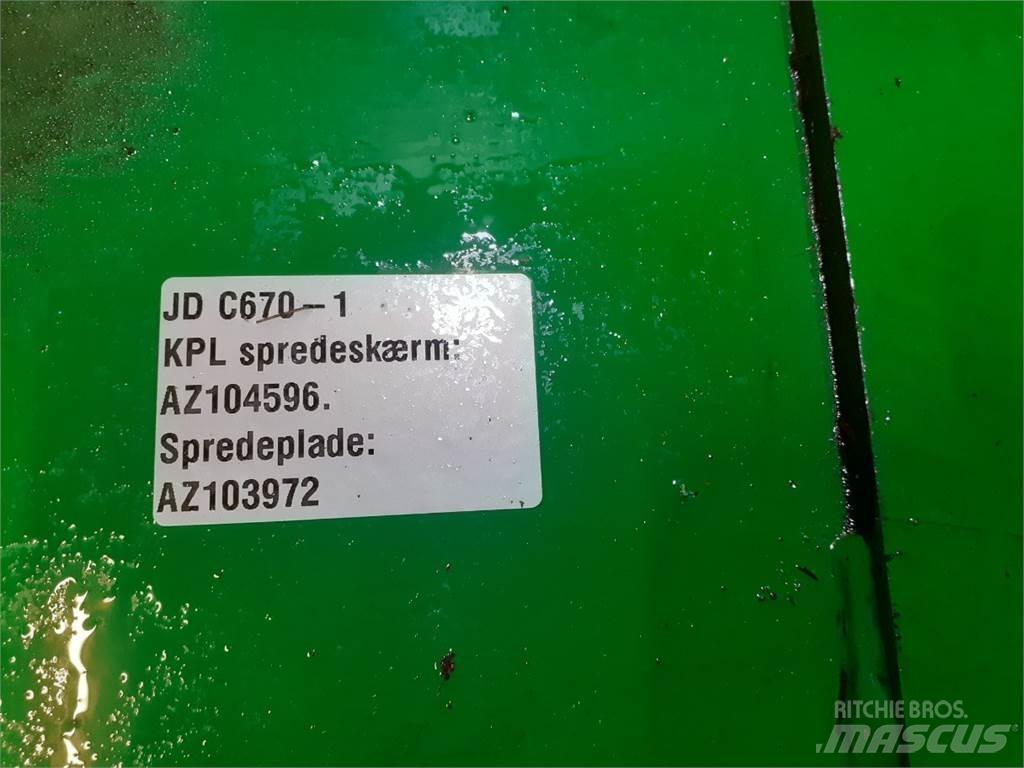 John Deere C670 Tilbehør til mejetærskere