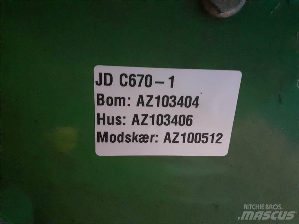 John Deere C670 Tilbehør til mejetærskere