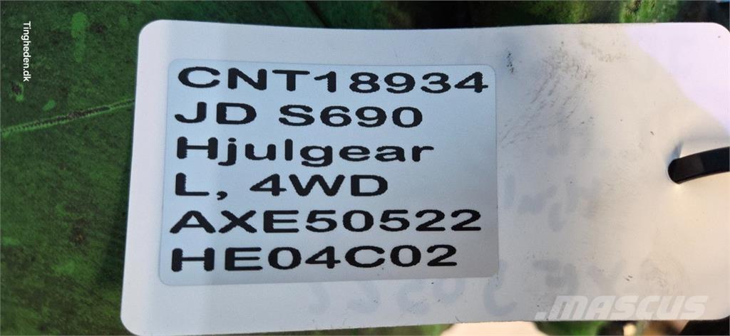 John Deere S690 Tilbehør til mejetærskere