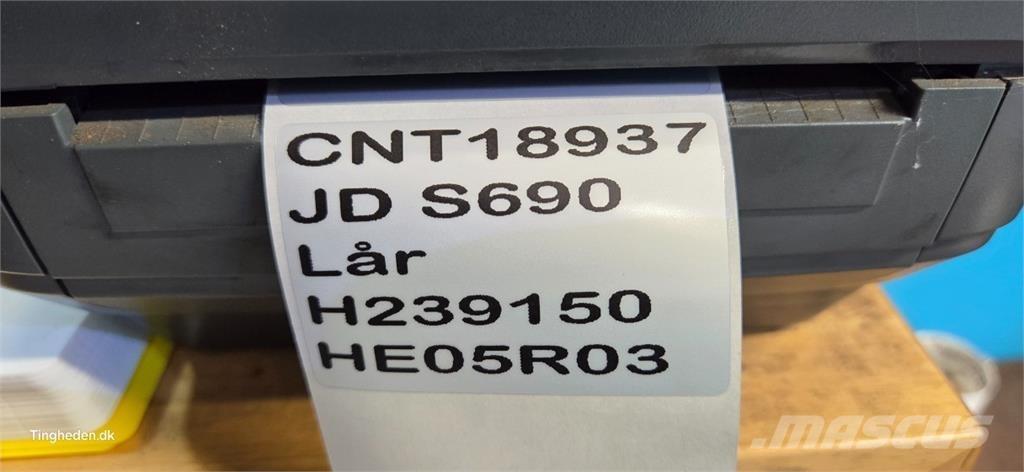 John Deere S690 Tilbehør til mejetærskere