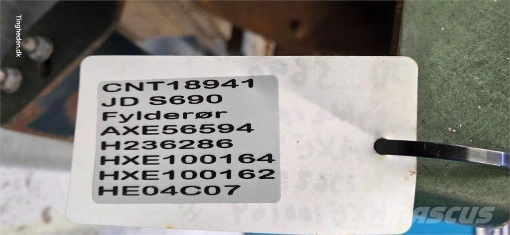 John Deere S690 Tilbehør til mejetærskere