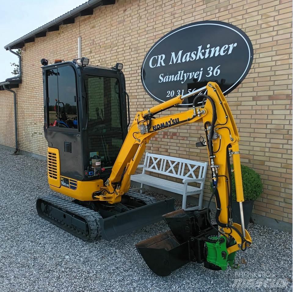 Komatsu pc16r hs Minigravemaskiner