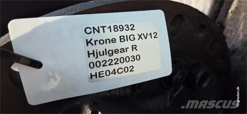 Krone Big X V12 Tilbehør til hø- og fodermaskiner