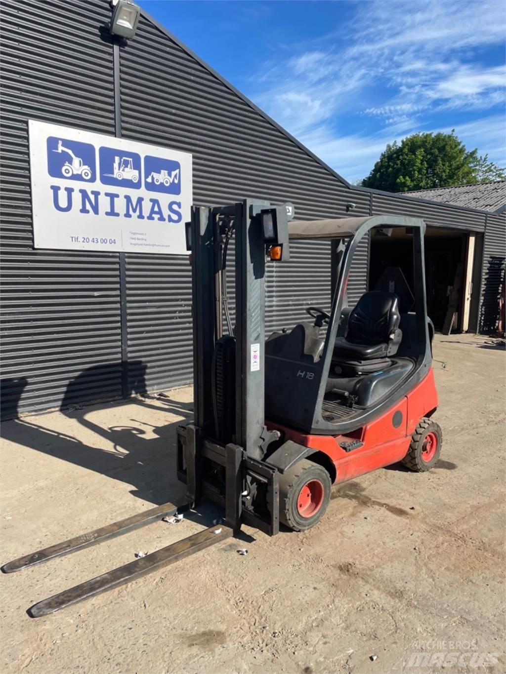 Linde H18T LPG gaffeltrucks