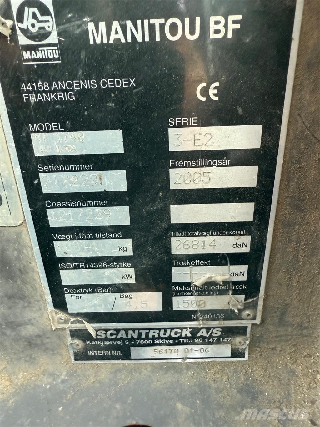 Manitou MT1740 Teleskoplæssere