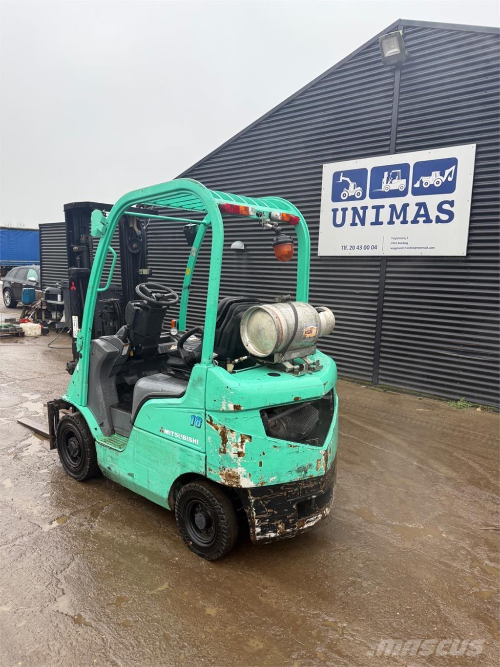 Mitsubishi FG18 LPG gaffeltrucks