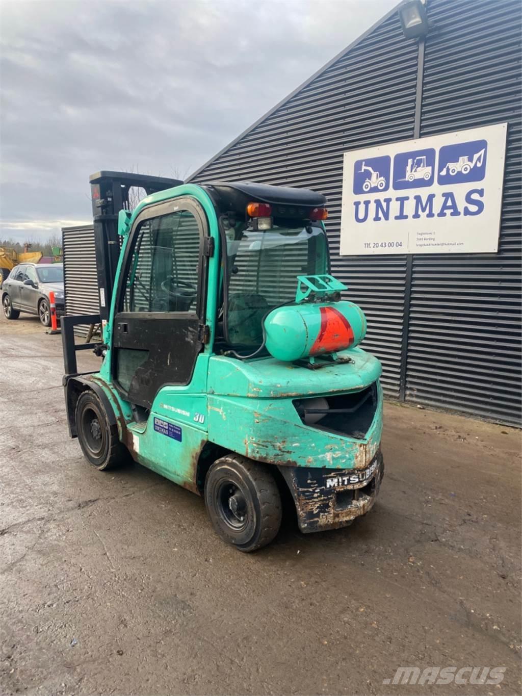 Mitsubishi FG30 LPG gaffeltrucks