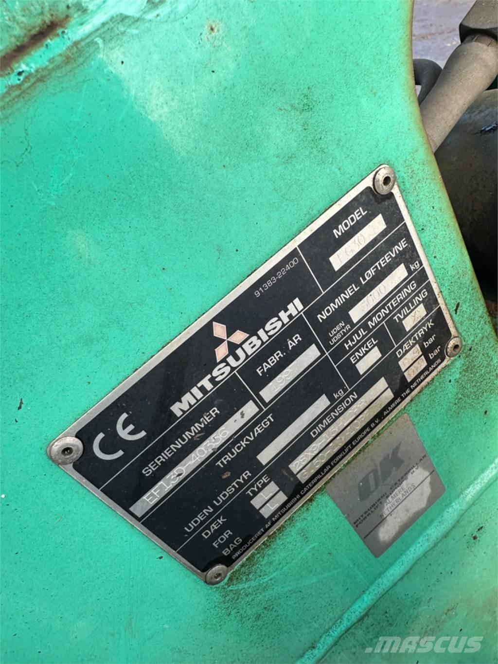 Mitsubishi FG30 LPG gaffeltrucks