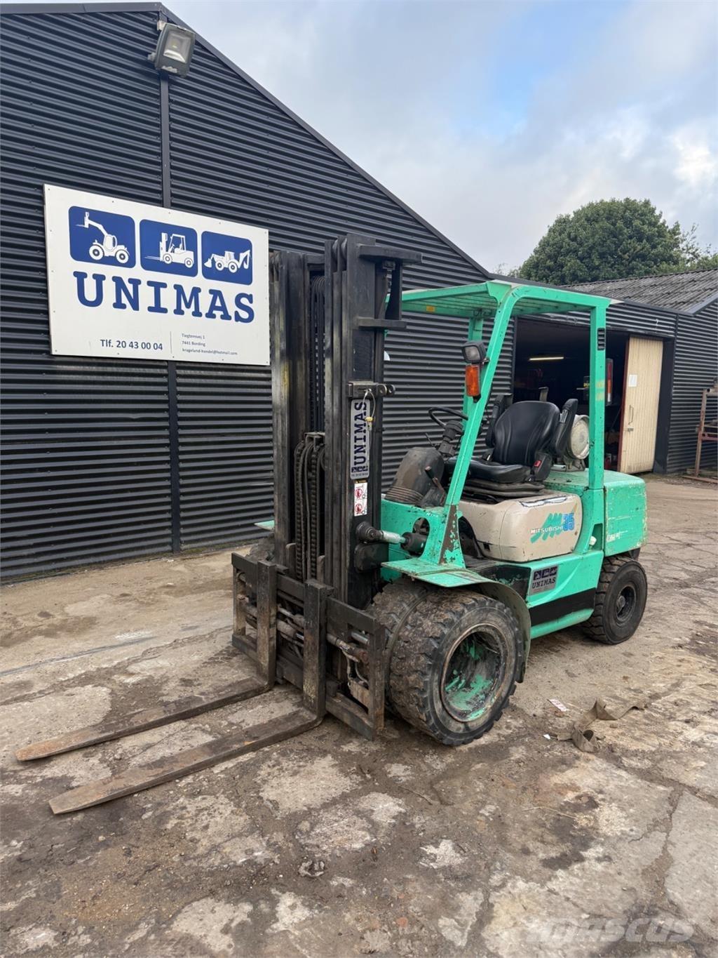 Mitsubishi FG35 LPG gaffeltrucks