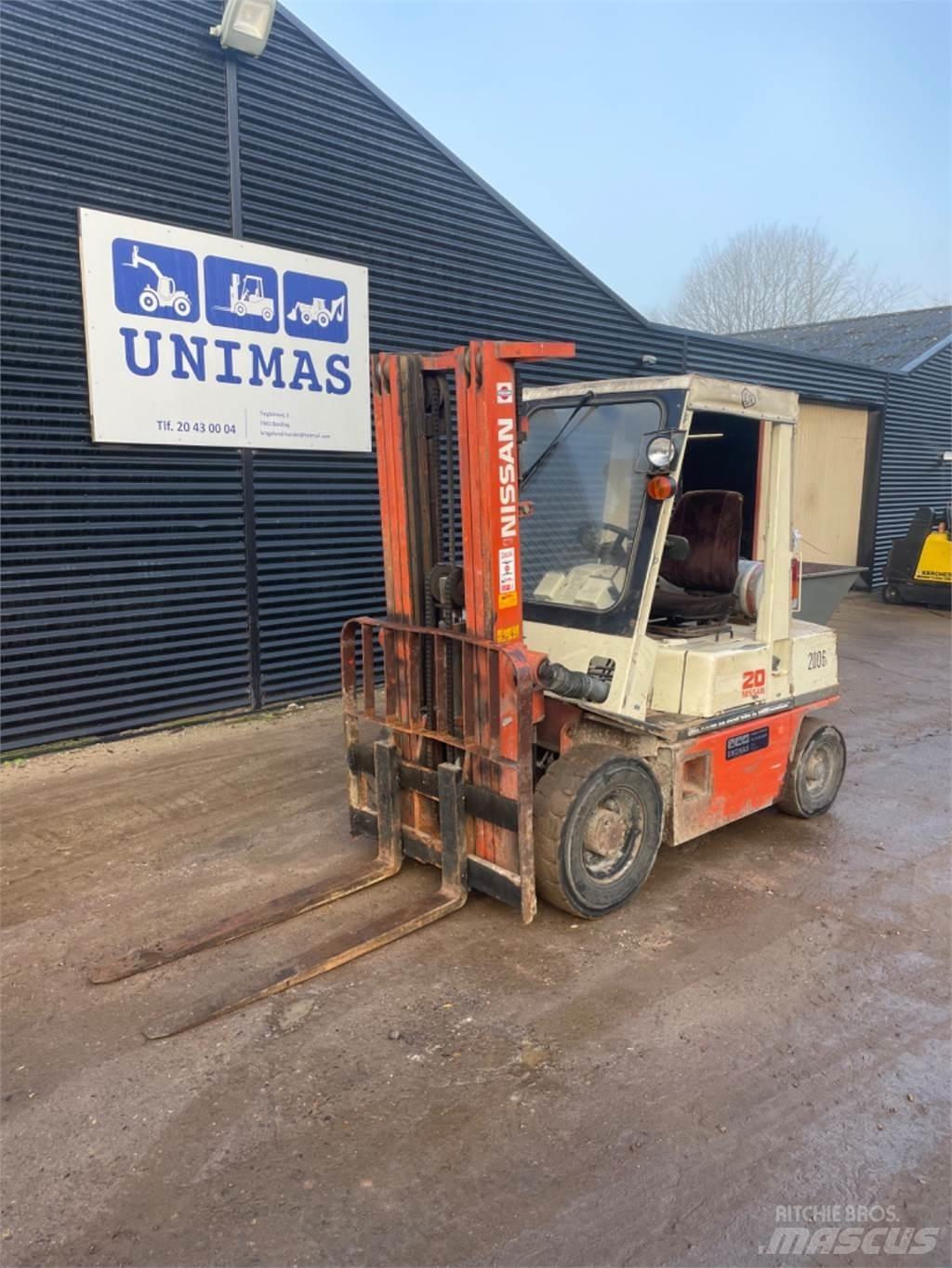 Nissan FG20 LPG gaffeltrucks