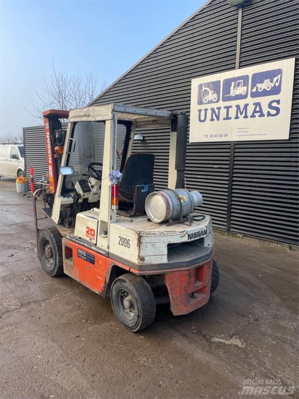 Nissan FG20 LPG gaffeltrucks