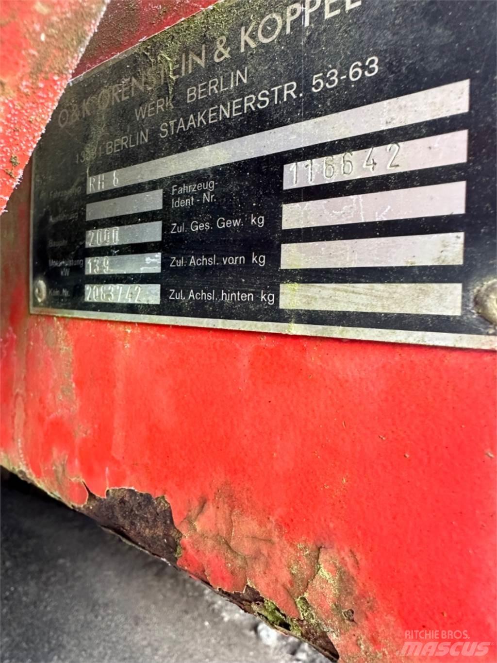 O&K RH8 Gravemaskiner på larvebånd