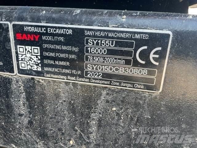 Sany SY155U Gravemaskiner på larvebånd