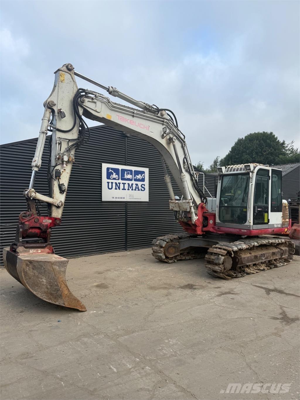 Takeuchi TB1140 Gravemaskiner på larvebånd