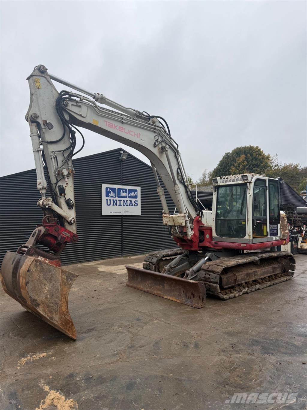 Takeuchi TB1140 Gravemaskiner på larvebånd