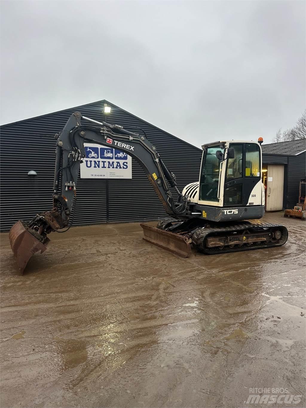 Terex TC75 Gravemaskiner på larvebånd