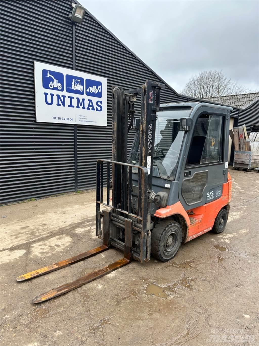 Toyota FG18 LPG gaffeltrucks