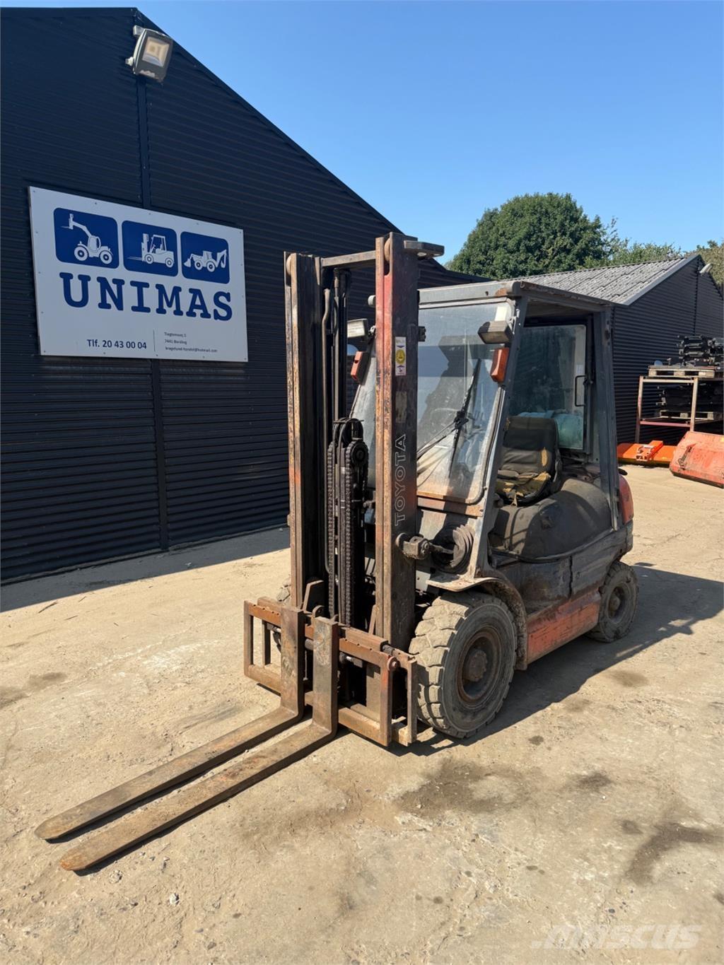 Toyota FG25 LPG gaffeltrucks