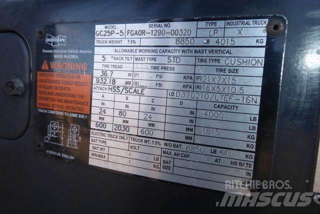 Doosan GC25P-5 Gaffeltrucks - andre