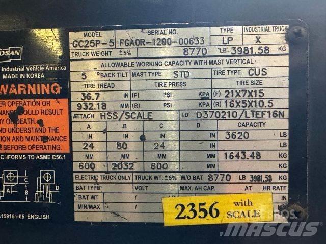 Doosan GC25P-5 Gaffeltrucks - andre