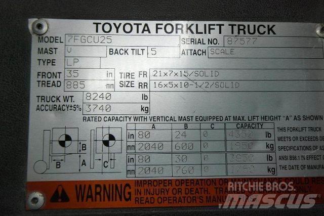 Toyota 7FGCU25 Gaffeltrucks - andre