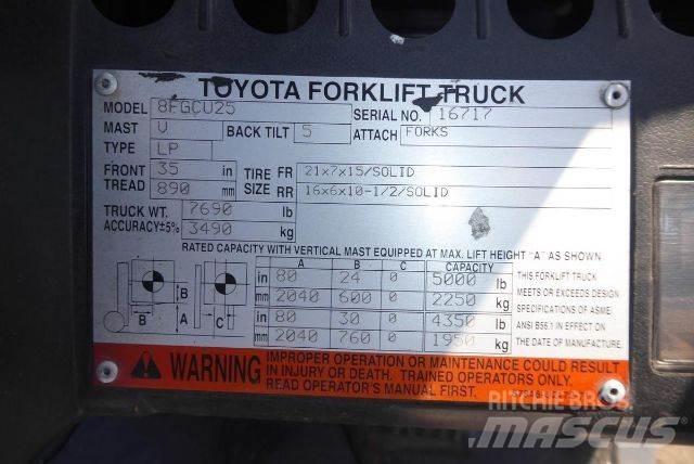 Toyota 8FGCU25 Gaffeltrucks - andre