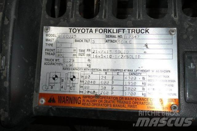 Toyota 8FGCU25 Gaffeltrucks - andre