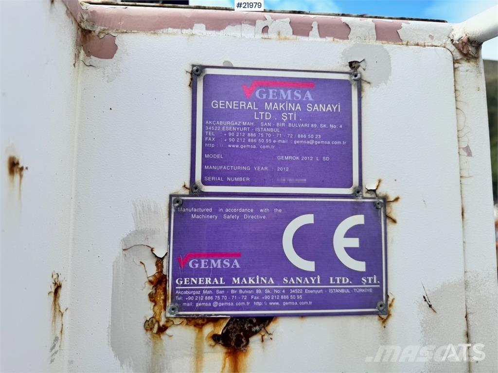 Gemsa Brønnborerigg Overfladeboreudstyr / Borerigge