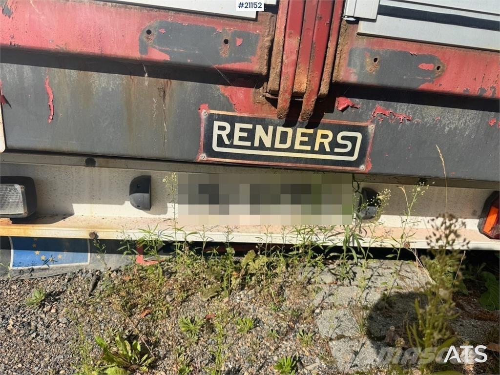 Renders trailer. Anhænger med lad/Flatbed