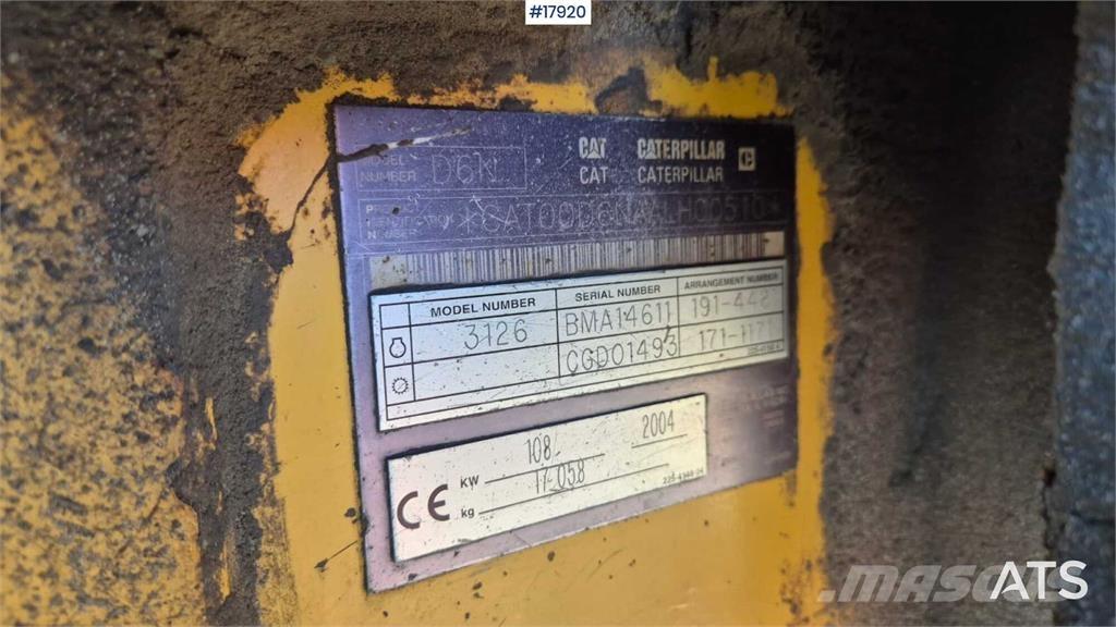 CAT D6D XL Bulldozer på larvebånd