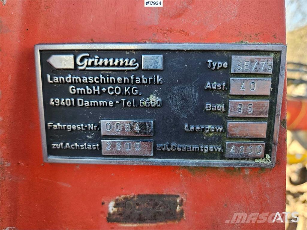 Grimme SE / 75 Mejetærskere