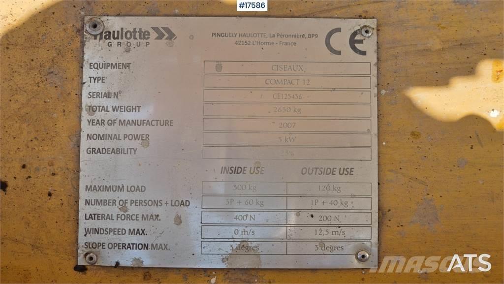 Haulotte Compact 12 Saxlifte