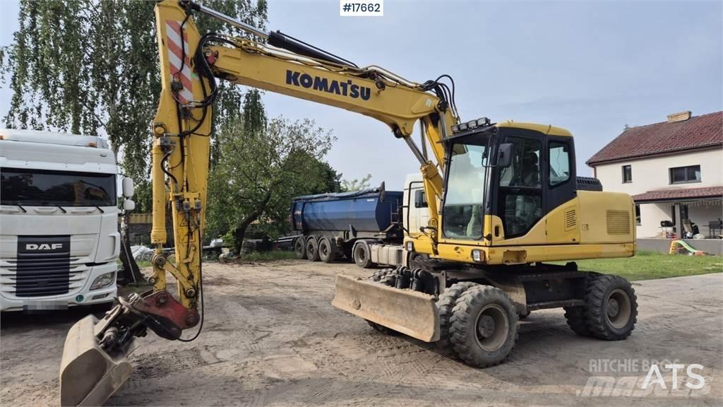 Komatsu PW 160 Gravemaskiner på hjul