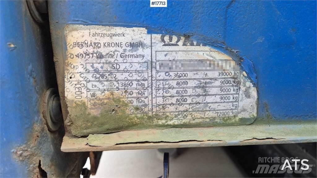 Krone SD Semi-trailer med Gardinsider