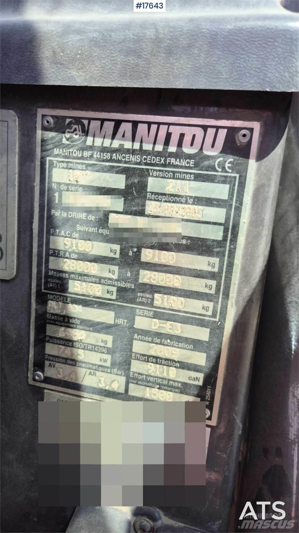 Manitou MLT 634 Teleskoplæssere